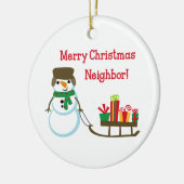 MERRY CHRISTMAS NEIGHBOR KERAMISCH ORNAMENT (Links)