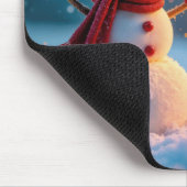 Merry Christmas Neon Sign With Snowman Muismat (Hoek)