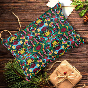 MERRY CHRISTMAS NEUROGRAPHIC & BLACK LINE ACCENT KUSSEN