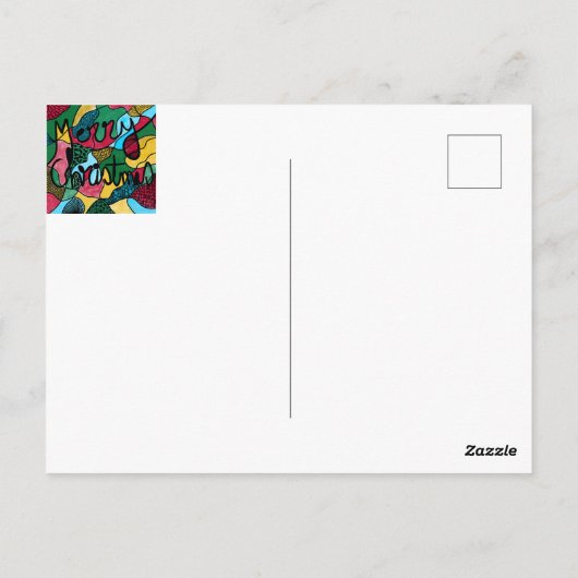 MERRY CHRISTMAS NEUROGRAPHIC & BLACK LINE BRIEFKAART (Achterkant)