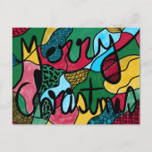 MERRY CHRISTMAS NEUROGRAPHIC & BLACK LINE BRIEFKAART (Voorkant)