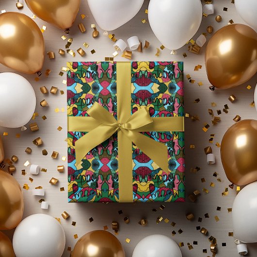 MERRY CHRISTMAS NEUROGRAPHIC & BLACK LINE CADEAUPAPIER