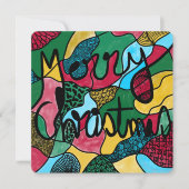 MERRY CHRISTMAS NEUROGRAPHIC & BLACK LINE FEESTDAGENKAART (Voorkant)