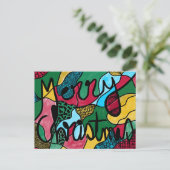 MERRY CHRISTMAS NEUROGRAPHIC & BLACK LINE FEESTDAGENKAART (Staand voorkant)