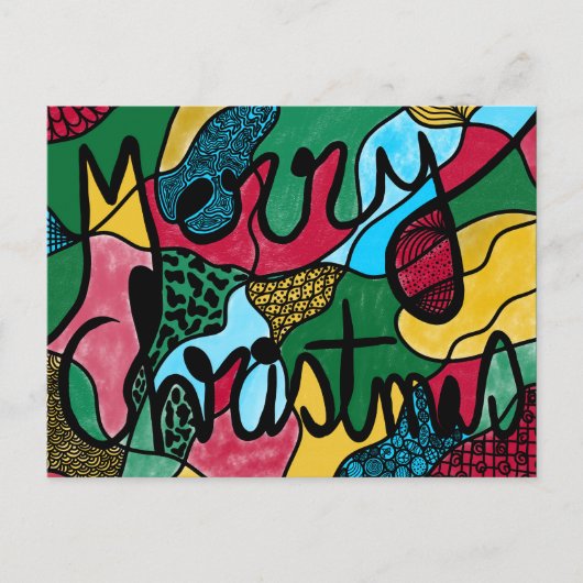 MERRY CHRISTMAS NEUROGRAPHIC & BLACK LINE FEESTDAGENKAART (Voorkant)