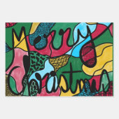 MERRY CHRISTMAS NEUROGRAPHIC & BLACK LINE INPAKPAPIER VEL (Voorkant)