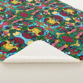 MERRY CHRISTMAS NEUROGRAPHIC & BLACK LINE SHERPA DEKEN (3/4)