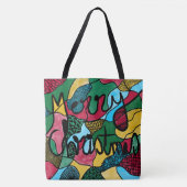 MERRY CHRISTMAS NEUROGRAPHIC & BLACK LINE TOTE BAG (Voorkant)