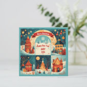 Merry Christmas New Year 2026 Kaart (Staand voorkant)