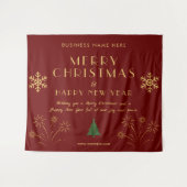 Merry Christmas New Year Celebration Cozy Wall Wandkleed (Voorkant (horizontaal))