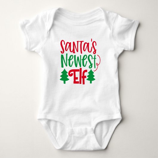 MERRY CHRISTMAS | Nieuwste Elf van Santa Romper (Voorkant)