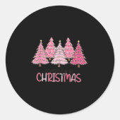 Merry Christmas Nk Christmas Tree Nk Christmas Cos Ronde Sticker (Voorkant)