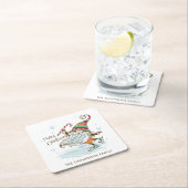 Merry Christmas Nordic Gnome gepersonaliseerd Kartonnen Onderzetters (Insitu)