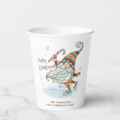 Merry Christmas Nordic Gnome gepersonaliseerd Papieren Bekers (Achterkant)