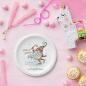 Merry Christmas Nordic Gnome gepersonaliseerd Papieren Bordje (Feest)