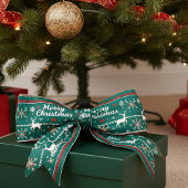 Merry Christmas nordic pattern Grosgrain Lint