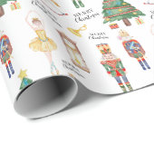 Merry Christmas notenkraker cadeaupapier (Rol Hoek)