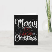 Merry Christmas Nurse Nursing Stethoscope, Kaart (Voorkant)