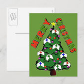 Merry Christmas Nurse Pet Tree Feestdagenkaart (Voorkant / Achterkant)