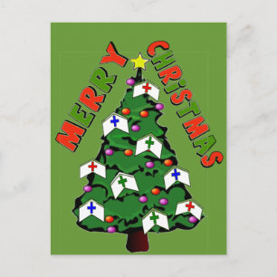 Merry Christmas Nurse Pet Tree Feestdagenkaart
