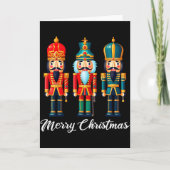 Merry Christmas Nutcracker Ballet Festive Xmas Men Kaart (Voorkant)