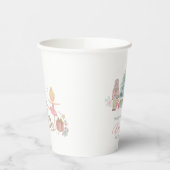 Merry Christmas Nutcracker Ballet Watercolor baby Papieren Bekers (Links)