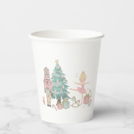 Merry Christmas Nutcracker Ballet Watercolor baby  Papieren Bekers