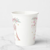 Merry Christmas Nutcracker Ballet Watercolor baby Papieren Bekers (Links)