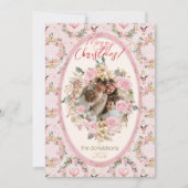 Merry Christmas Nutcracker Beaux Custom Message Feestdagenkaart (Voorkant)