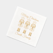 Merry Christmas Nutcracker Family Name Holiday Folie Servetten (Links)