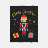 Merry Christmas - Nutcracker Fleece Deken (Voorkant)