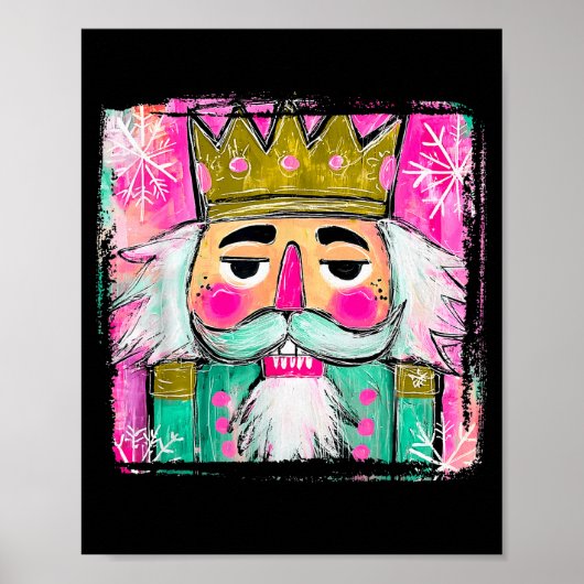 Merry Christmas Nutcracker Men Women Kids Xmas Paj Poster (Voorkant)