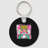 Merry Christmas Nutcracker Men Women Kids Xmas Paj Sleutelhanger (Voorkant)