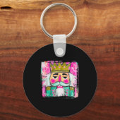 Merry Christmas Nutcracker Men Women Kids Xmas Paj Sleutelhanger (Voorkant)