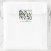MERRY CHRISTMAS OLIVE BRANCH ENVELOPE SEAL STICKER (Tas)