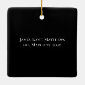 Merry Christmas Oma Ultrasound Aankondiging Keramisch Ornament (Achterkant)