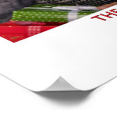 Merry Christmas One Photo Custom  Poster (Hoek)