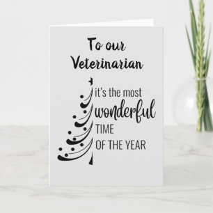 MERRY CHRISTMAS **ONZE FAVORIETE VETERINARIAN" FEESTDAGEN KAART