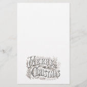  "MERRY CHRISTMAS" OP STATIONERIE BRIEFPAPIER (Voorkant)