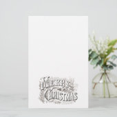  "MERRY CHRISTMAS" OP STATIONERIE BRIEFPAPIER (Staand voorkant)