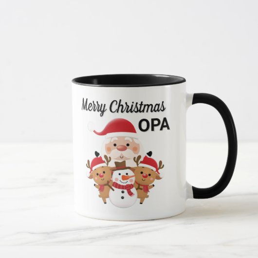 Merry Christmas OPA gift Mug Mok (Rechts)