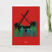 MERRY CHRISTMAS OPERATOR VAN DE ENGINEER-CRANE FEESTDAGEN KAART (Achterkant)