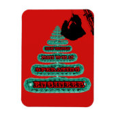 MERRY CHRISTMAS OPERATOR VAN DE ENGINEER-CRANE MAGNEET (Verticaal)