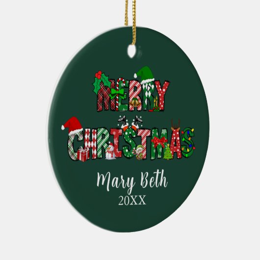  Merry Christmas Ornament (Rechts)