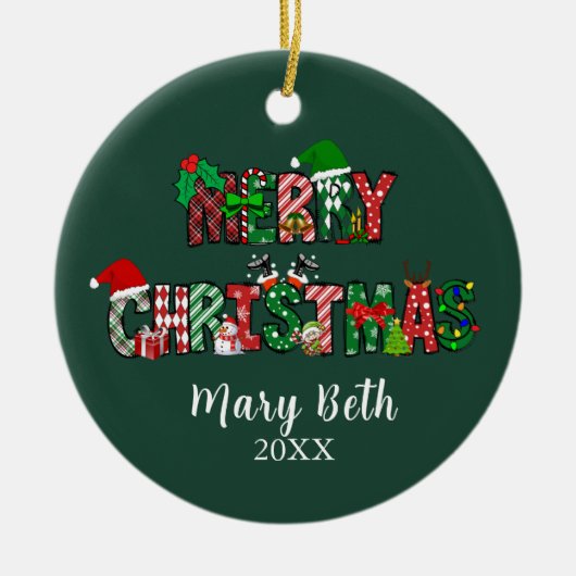  Merry Christmas Ornament (Voorkant)