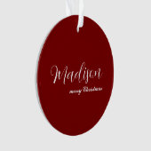 merry Christmas Ornament Featuring Your Name (voorkant)