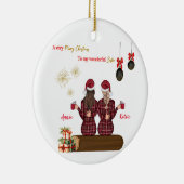 Merry Christmas Ornament Gepersonaliseerde beste v (Rechts)
