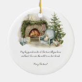 Merry Christmas Ornament Gepersonaliseerde beste v (Achterkant)