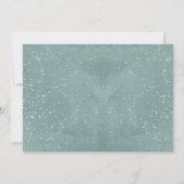 Merry Christmas Ornament gepersonaliseerde familie Kaart (Achterkant)