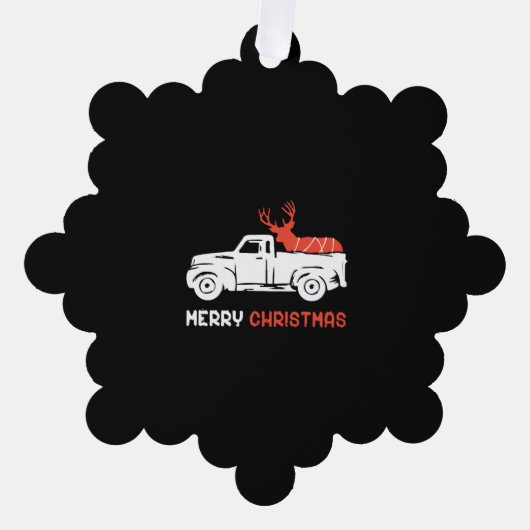 MERRY CHRISTMAS ORNAMENT KAART (Voorkant)
